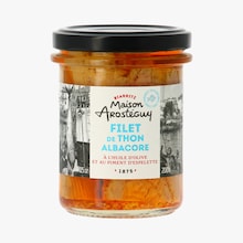 Filet de thon albacore &agrave; l&rsquo;huile d&rsquo;olive et au piment d&rsquo;Espelette Maison Arosteguy