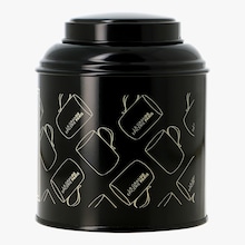 Bo&icirc;te &agrave; th&eacute; d&eacute;cor&eacute;e noire La Grande &Eacute;picerie de Paris