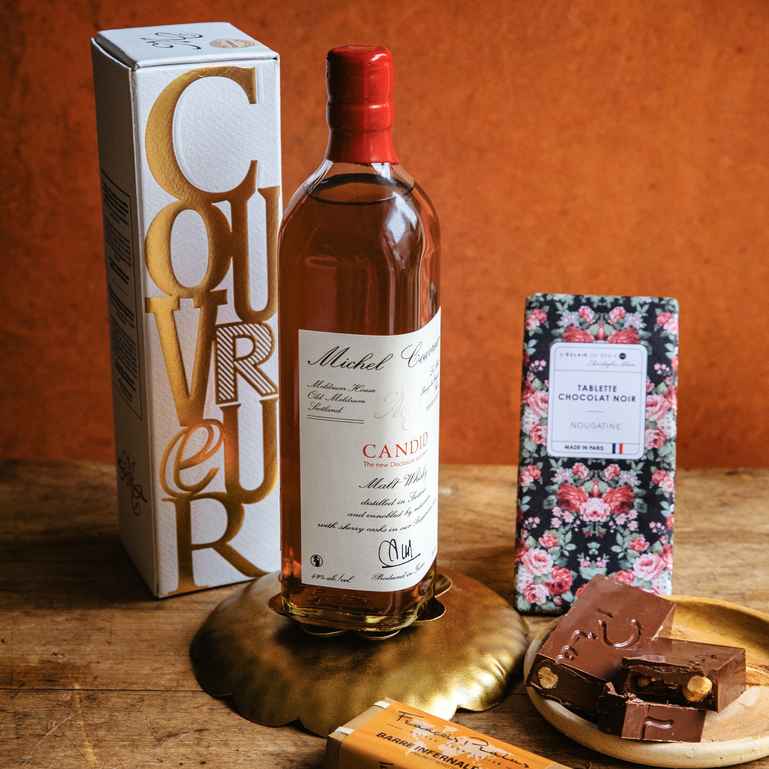 Michel Couvreur, Candid, Malt Whisky, sous étui Michel Couvreur