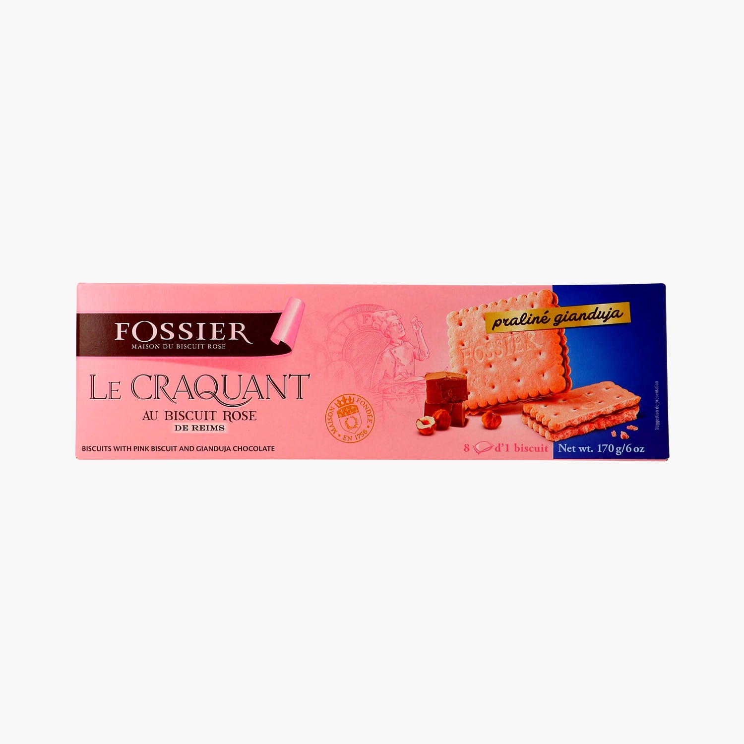 Les Crayères” biscuit rose de Reims, sorbet pamplemousse, gelée de