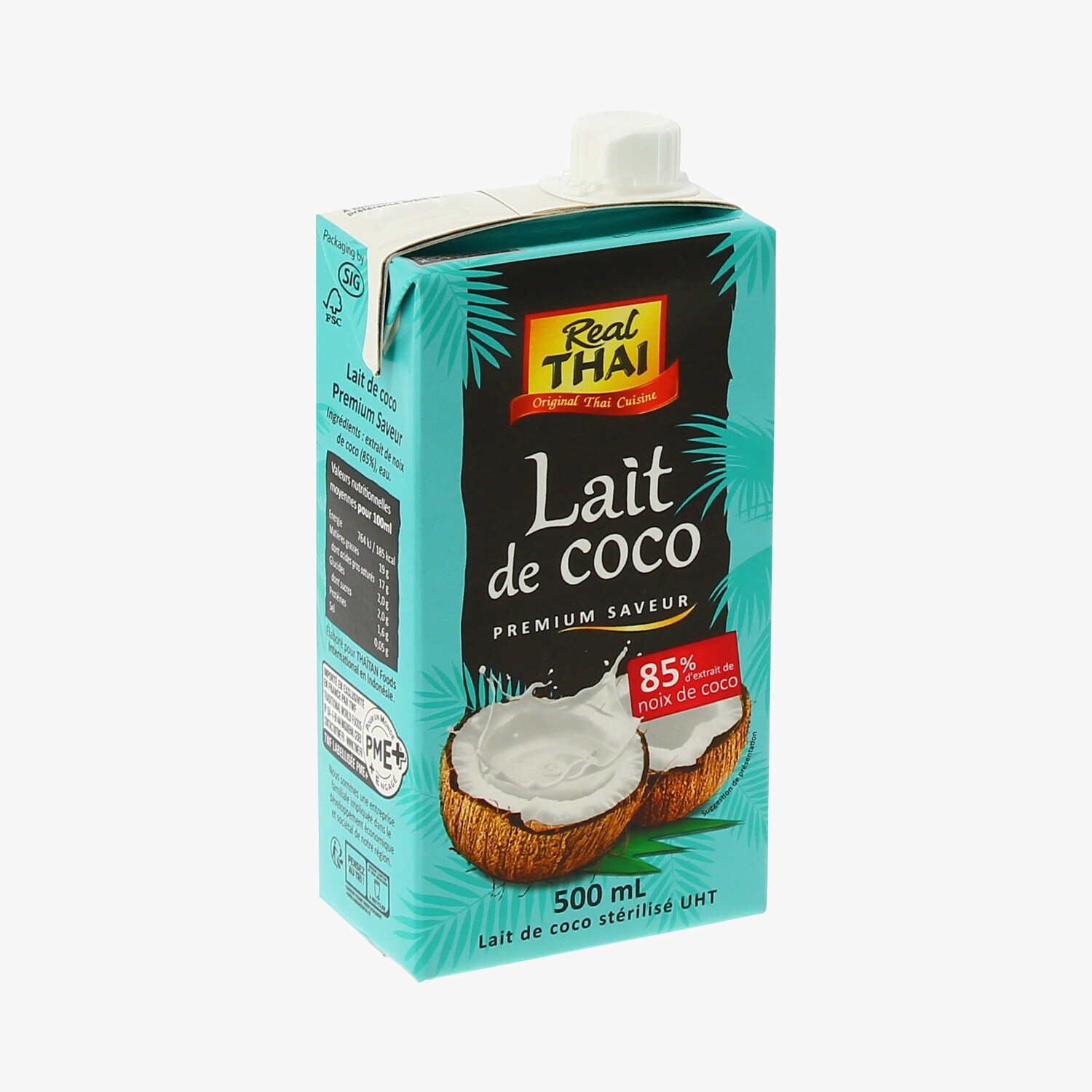 Lait de coco Real Thai