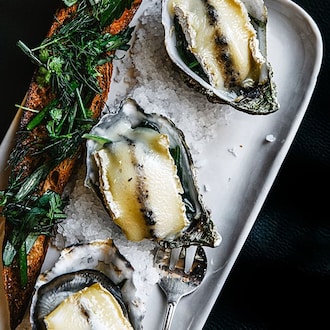 Huîtres gratinées au Fermier à la truffe null