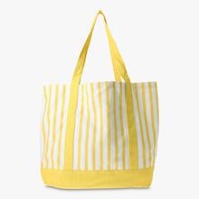 Sac cabas La Grande &Eacute;picerie &agrave; rayures jaunes La Grande &Eacute;picerie de Paris