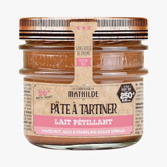Pâte à tartiner lait noisette pétillant Le Comptoir de Mathilde