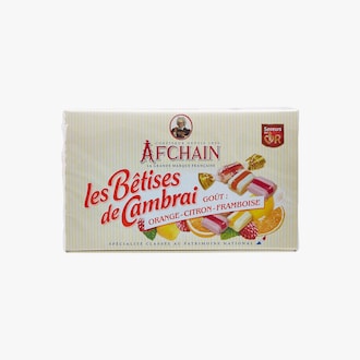 Les Bêtises de Cambrai - goût orange, citron, framboise Afchain