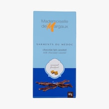 Brins de chocolat au lait aromatisés au caramel Mademoiselle de Margaux