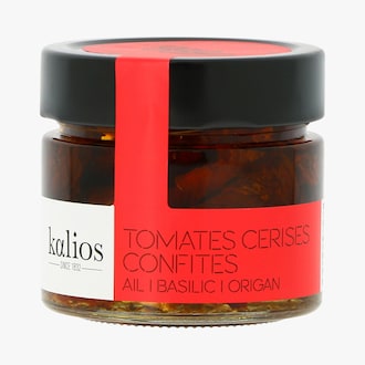 Tomates cerises confites &agrave; l&rsquo;ail, basilic et origan Kalios