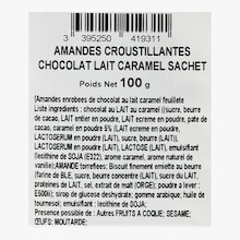 Amandes croustillantes enrob&eacute;es de chocolat au lait et caramel Maison Mercier