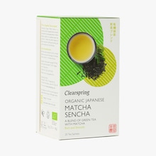 Th&eacute; vert sencha et matcha bio Clearspring
