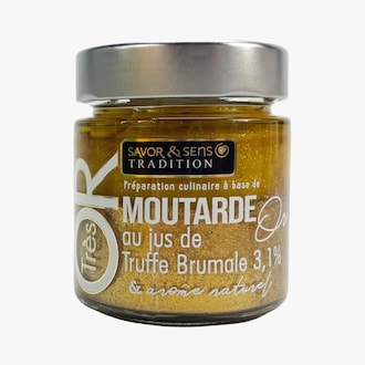 Moutarde or saveur truffe &agrave; l'huile d'olive - Pr&eacute;paration culinaire ar&ocirc;matis&eacute;e Savor & Sens
