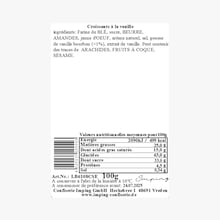 Biscuits à la vanille Confiserie Imping