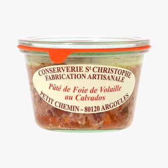 Pâté de foie de volaille au calvados Conserverie Saint Christophe