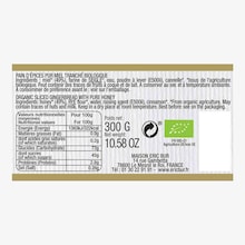 Pain d'épices biologique pur miel 49%, tranché Eric Bur