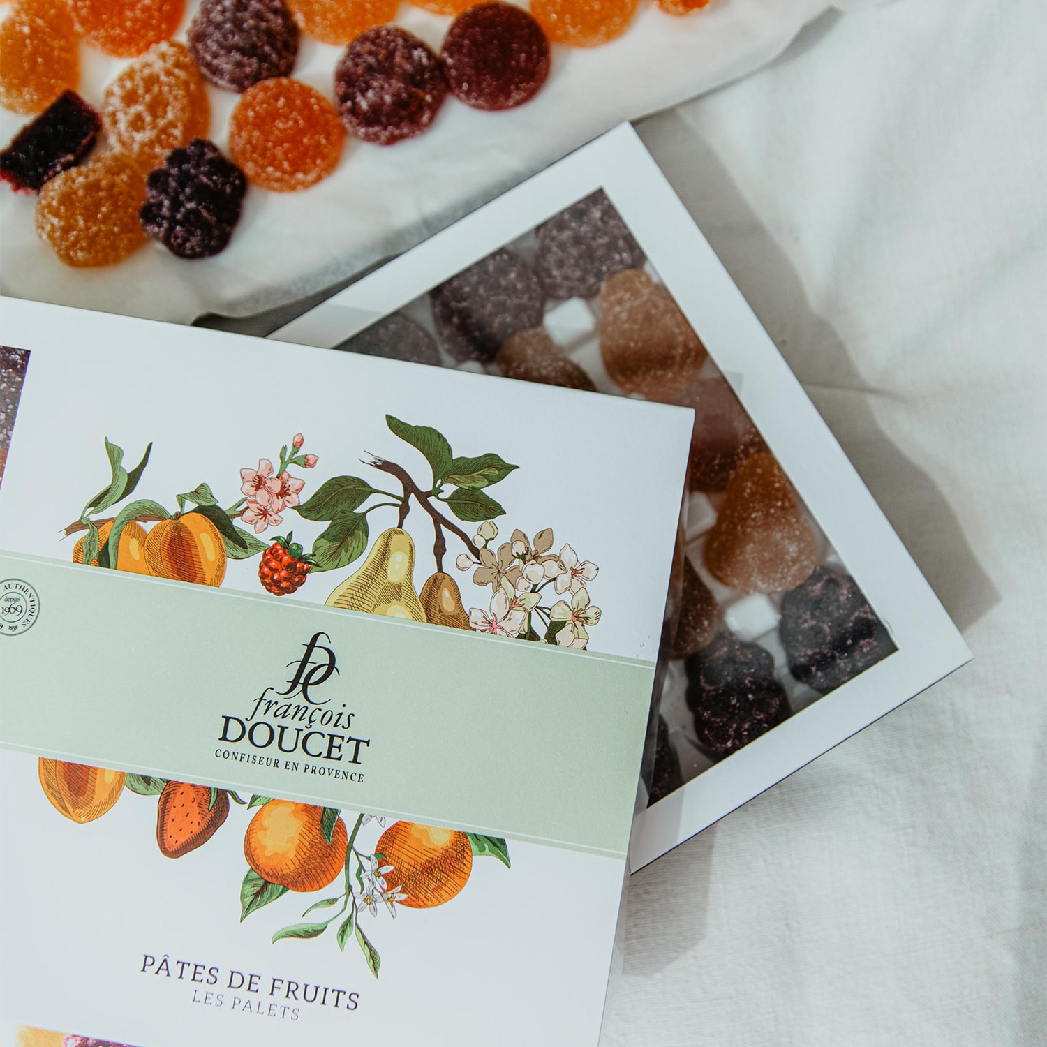 Étui pâtes de fruits - Les palets François Doucet