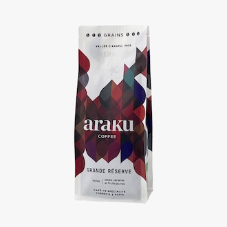 Caf&eacute; en grains 100&nbsp;% arabica bio grande r&eacute;serve, Origine Inde Araku Coffee