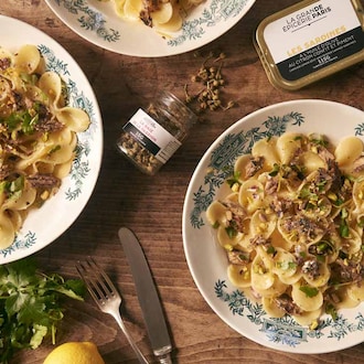 Farfalle aux sardines et baies de la passion Recette propos&eacute;e par 