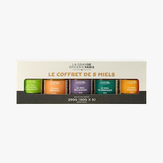 Coffret de 5 mini miels La Grande Épicerie de Paris