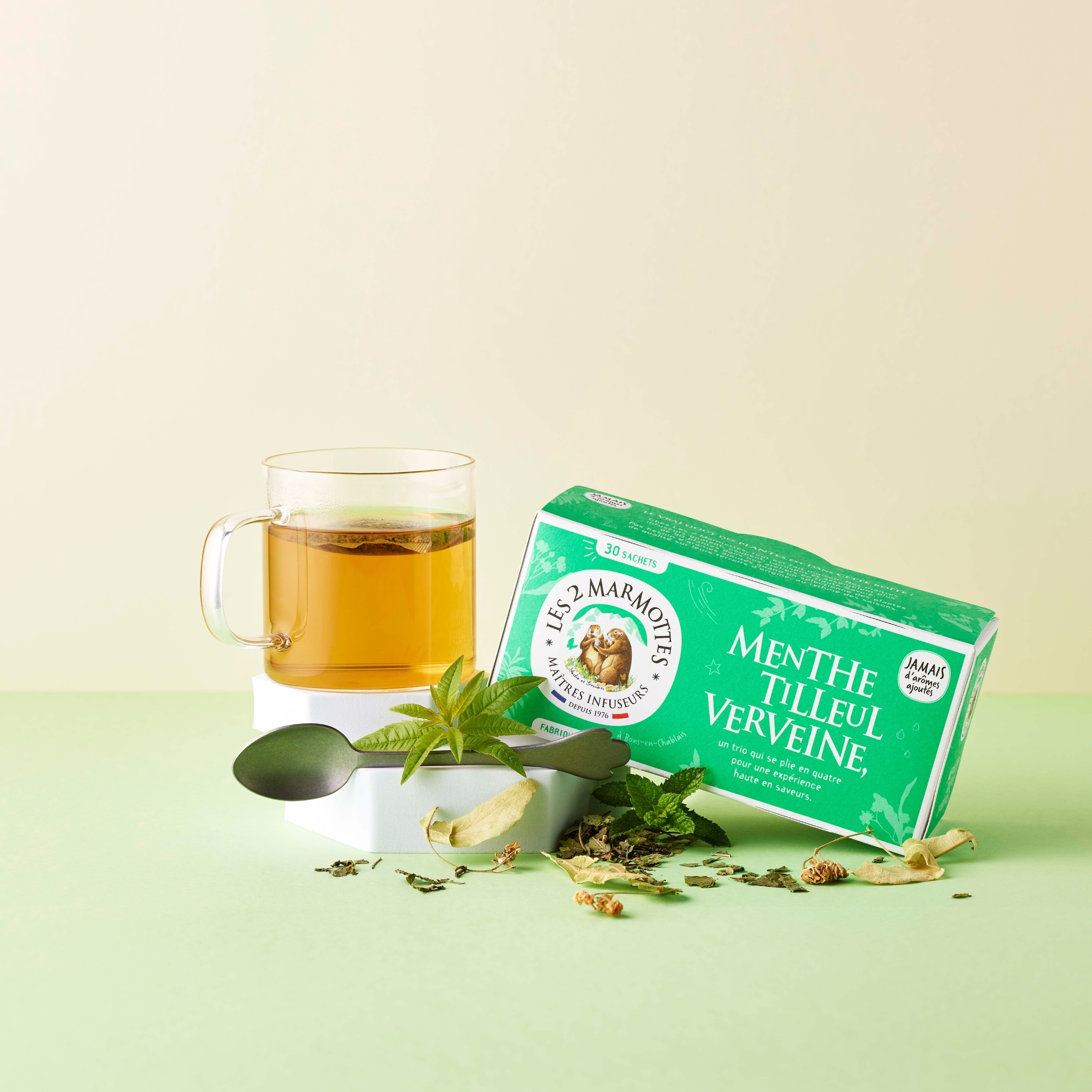 Infusion Menthe Tilleul Verveine Les 2 Marmottes