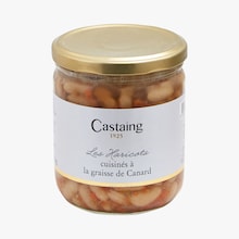 Les haricots cuisinés à la graisse de canard Castaing