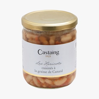 Les haricots cuisinés à la graisse de canard Castaing