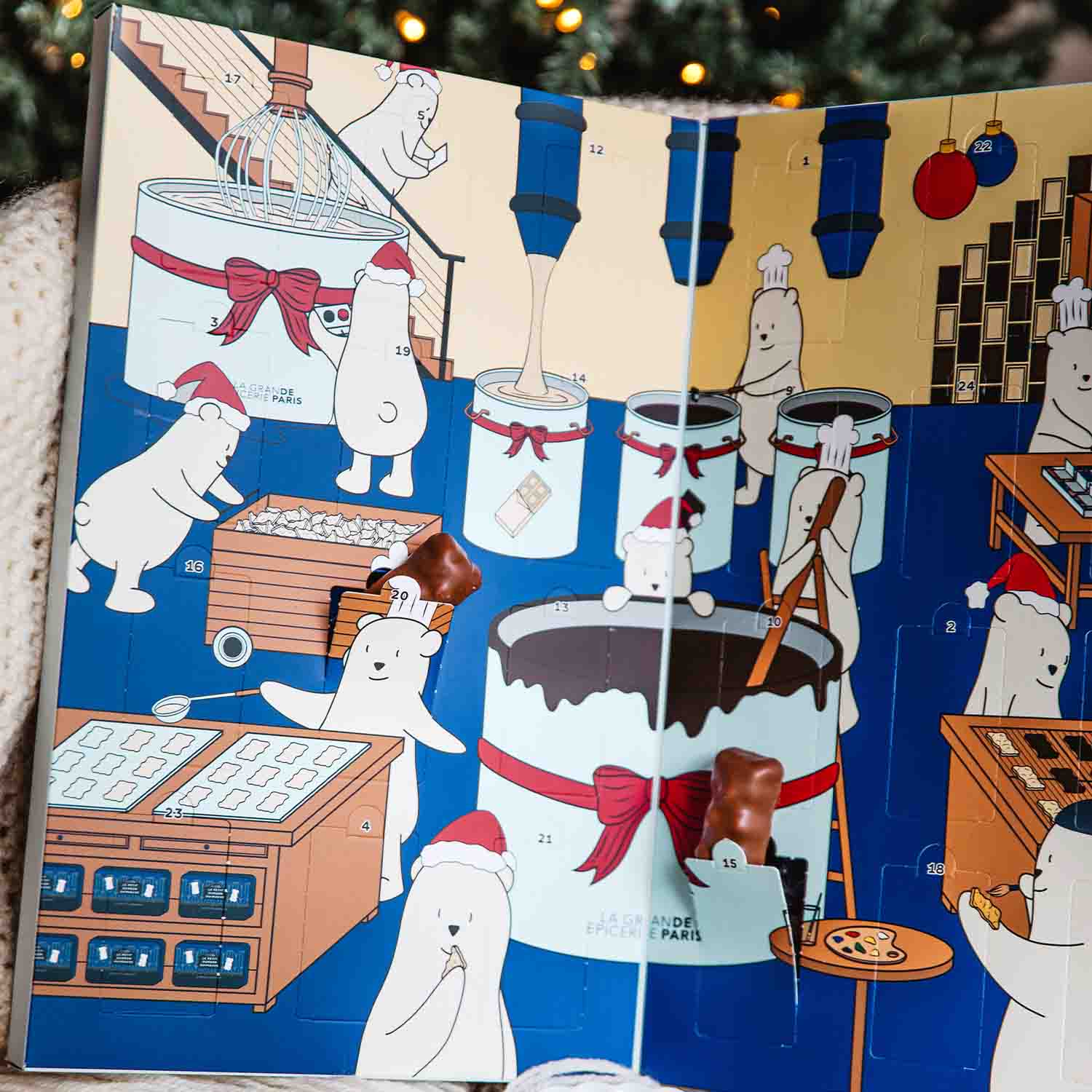 Calendrier de l&rsquo;avent - Oursons de No&euml;l La Grande &Eacute;picerie de Paris