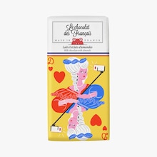 Tablette chocolat au lait et éclats d’amandes - Marie-Antoinette Le Chocolat des Français