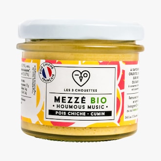 Mezz&eacute; bio, pois-chiche-citron-cumin Les 3 chouettes