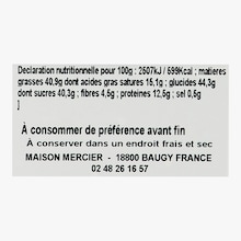 Amandes croustillantes enrob&eacute;es de chocolat au lait et caramel Maison Mercier