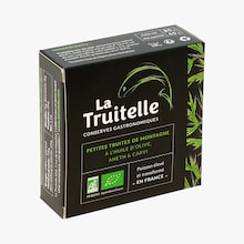 Petites truites de montagne à l’huile d’olive, aneth et carvi bio La Truitelle