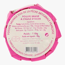 Poulpe brais&eacute;, &agrave; l&rsquo;huile d&rsquo;olive Pirate Cannerie