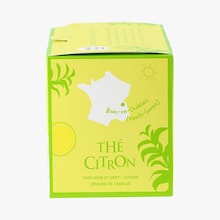 Thé Citron - thé noir, thé vert et citron Les 2 Marmottes