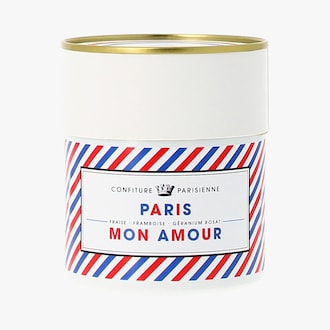 Préparation de fruits Paris Mon Amour - Fraise, framboise et géranium rosat Confiture Parisienne
