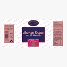 Marrons entiers sous vide, à l'étouffée Gillet Contres