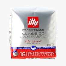 Café préparation lungo - 18 capsules Illy