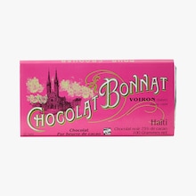 Tablette Haïti chocolat noir 75% de cacao Bonnat