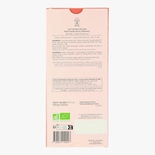 Tablette de chocolat au lait et aux noisettes bio Angelina
