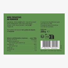 Mini focaccias au romarin Les Niçois