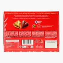 &Eacute;tui 8 c&oelig;urs en chocolat lait gianduja pralin&eacute; Maxim&rsquo;s de Paris