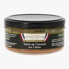Terrine de chevreuil aux c&egrave;pes Maison Papillon