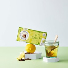 Thé Citron - thé noir, thé vert et citron Les 2 Marmottes