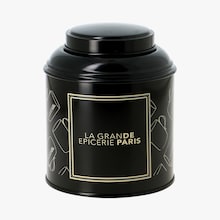 Bo&icirc;te &agrave; th&eacute; d&eacute;cor&eacute;e noire La Grande &Eacute;picerie de Paris