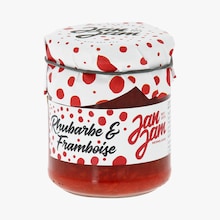 Confiture extra de rhubarbe et framboise Jan Jam