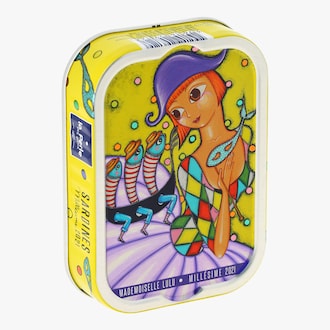 Sardines millésimées 2021 Coralie Joulin "Le Carnaval de Mlle Lulu" La Perle des Dieux