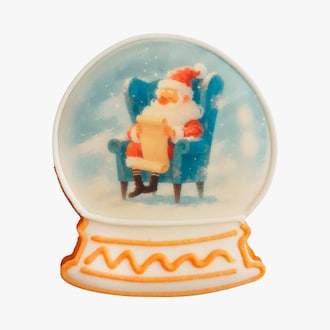 Biscuit d&eacute;cor&eacute; boule de No&euml;l p&egrave;re No&euml;l Fabulous Biscuits
