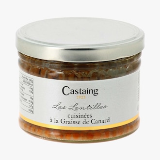 Les lentilles cuisin&eacute;es &agrave; la graisse de canard Castaing