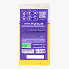 Tablette chocolat noir et éclats de noisettes biologiques Le Chocolat des Français