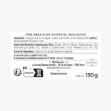 Le foie gras d'oie entier du sud-ouest, 130 g La Grande Épicerie de Paris