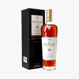 The Macallan, Highland single malt scotch whisky, Sherry Oak, 18 ans, coffret The Macallan
