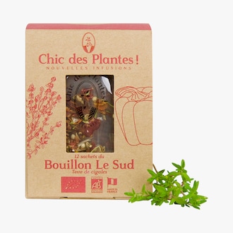 12 sachets du Bouillon Le Sud Chic des Plantes !