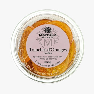Tranches d&rsquo;oranges confites Manola